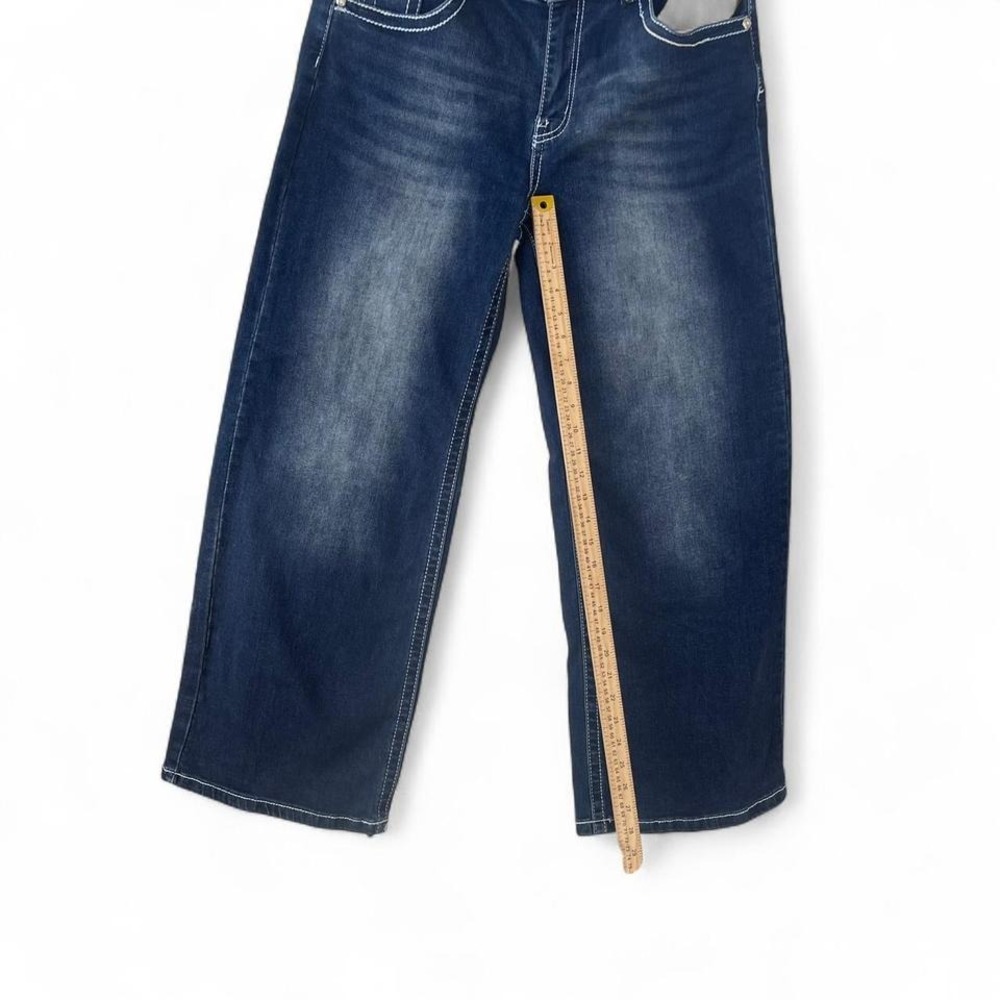 Dark jeans rhinestones details - Picture 3 of 6